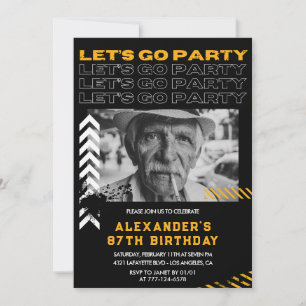 Convites Homens Negros Vamos festejar 87º aniversário