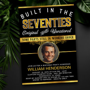 Convites Homens Piadas de Aniversário Nascidos nos anos 70