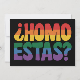 Convites Homo Está Funny Espanhol Gay Ally LGBTQ