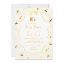 Honey Bee Baby Shower Yellow Sweet as Honey