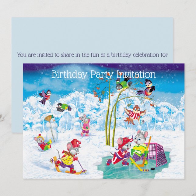 Convites hóquei (Frente/Verso)