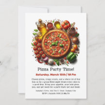 Hora da Festa de Pizza Um Pedido de Diversão Agua