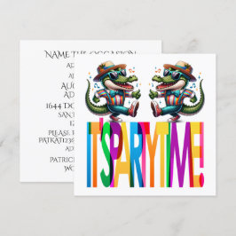 Convites Hora da Festa do Gator