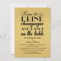 Hora de Beber Champanhe Festa de aniversário Doura