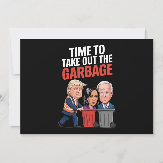 Convites Hora De Despejar O Lixo (Frente)