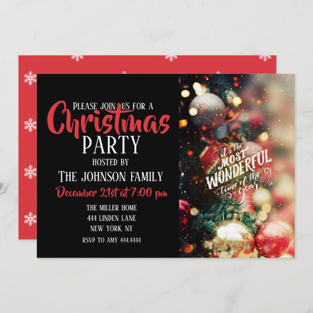 Convites Hora do ano (Frente/Verso)