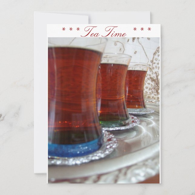 Convites Hora do chá (Frente)