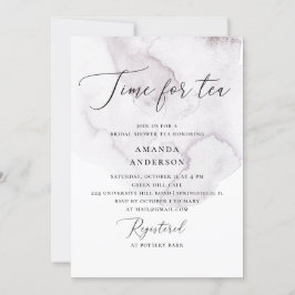 Convites Hora do chá. Chá de panela de água roxa