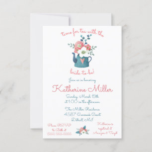 Convites Hora do Chá com a Noiva! Chá