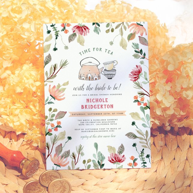 Convites Hora Do Chá Com A Noiva | CHÁ DE PANELA (Criador carregado)