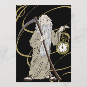 Convites Hora do Pai da Véspera de ano novo e seu Relógio