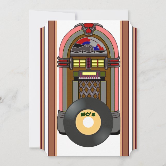 Convites Hora do Rock and roll Party (Frente)