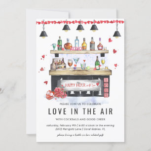 Convites Horas Felizes de Férias   Partido namorados Cockta