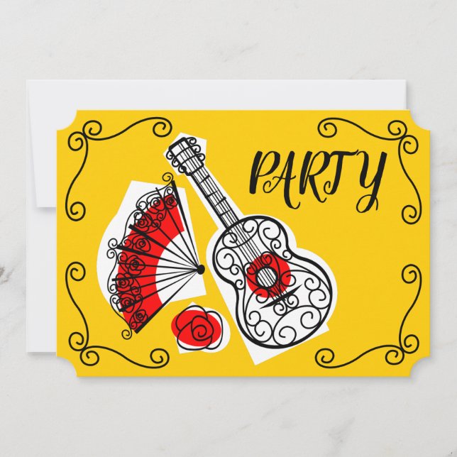 Convites Horizontal do partido espanhol Souvenirs (Frente)