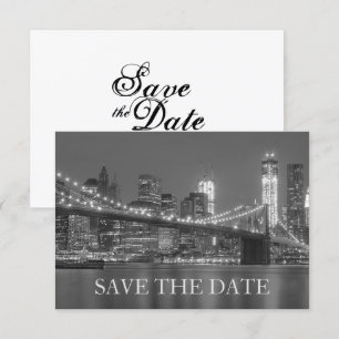 Convites Horizonte de Nova York Casamento no Brooklyn Salve