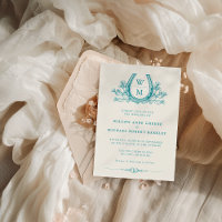 Horsferes Cactus Western Country Boho Wedding Inv