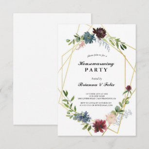 Convites horta Tropical Green Housearming Party