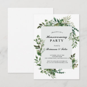 Convites horta Tropical Green Housearming Party