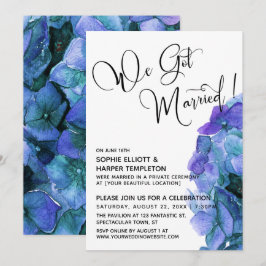Convites Hortênsia Aguamarinha com Efeito de Aquarela Nós n