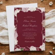 Hortênsia Burgundy Casamento Outono Inverno Floral