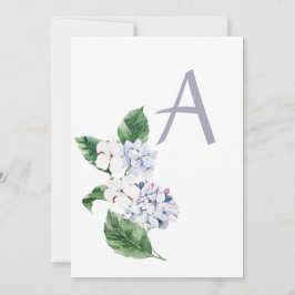 Convites Hortênsia de primavera com letra personalizável
