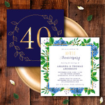 Hortênsia Dourada e Azul 40º Aniversário de Casame