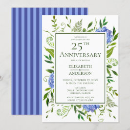 Convites Hortênsias Azuis 25º Aniversário