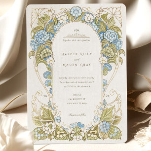 Convites Hortênsias em Aquarela Artes & Ofícios Casamento