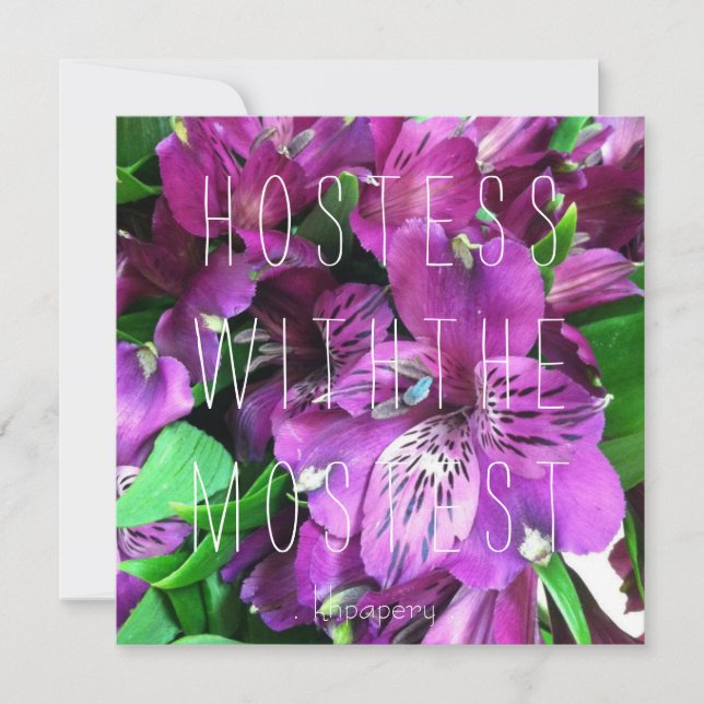 Convites Hostess com a Mostest!Cartão de Agradecimento (Frente)