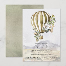 Convites Hot Air Balloon Bridal Shower invitations
