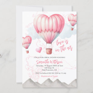 Convites Hot Air Balloon Love está no Chá de panela