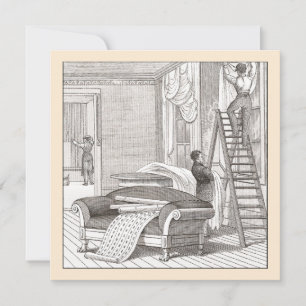 Convites Housewarming do Victorian do vintage/casa aberta