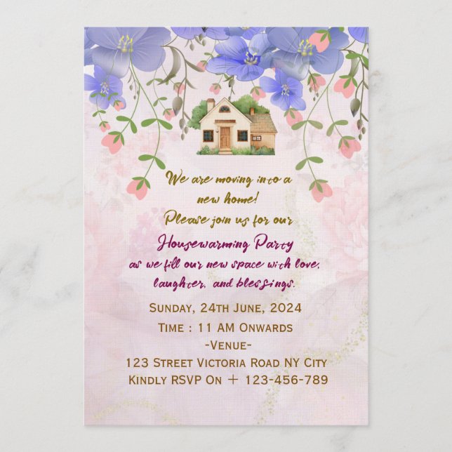 Convites Housewarming Party Invitations  (Frente)