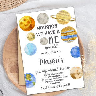 Convites Houston Galaxy Birthday Invitations