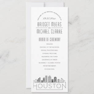Convites Houston   Programa de Casamento por Deco Moderno