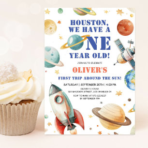 Convites Houston Temos um Aniversariante de Um Ano! Anivers