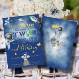 Convites Houston Temos Um Astronauta Espacial De Dois Anos