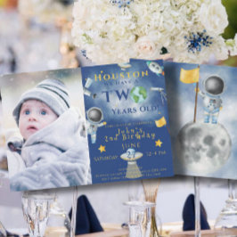 Convites Houston Temos Um Astronauta Espacial De Dois Anos