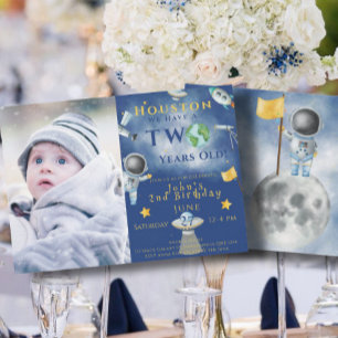 Convites Houston Temos Um Astronauta Espacial De Dois Anos