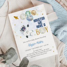 Convites Houston Temos Um Chá de fraldas Espacial Astronaut