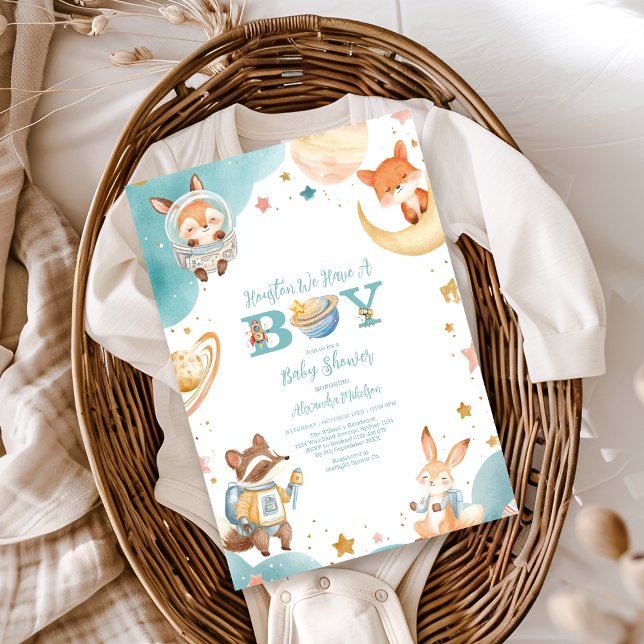 Convites Houston Temos Um Chá de fraldas Exterior (Criador carregado)