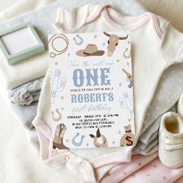 Convites How the West Was One 1st Birthday Invite