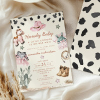 Howdy Baby Little Cowgirl Chá de fraldas