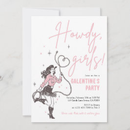 Convites Howdy Girls Galentine’s Party Invitation