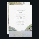 Convites HUDSON VALLEY Watercolor New York Skyline Wedding<br><div class="desc">Este convite de casamento apresenta uma pintura aquosa do Vale do Rio Hudson,  Nova Iorque. Edite com facilidade o texto *maioria* para atender às suas necessidades de eventos. Altere a cor de fundo e adicione sua própria foto ao fundo para um toque pessoal.</div>