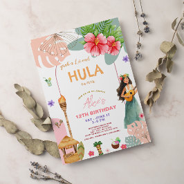 Convites Hula tropical do Havaí, no verão, no próximo anive