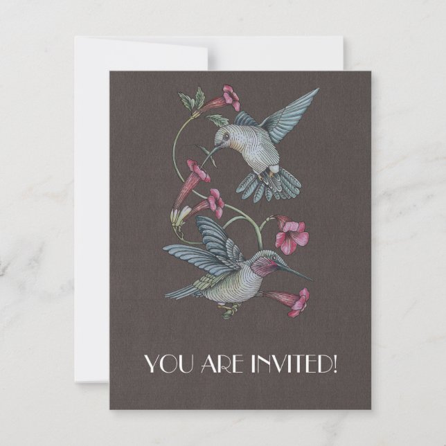 Convites Humingbird e Vine (Frente)