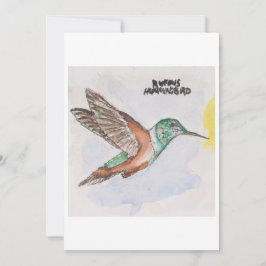 Convites Hummingbird Greeting Card