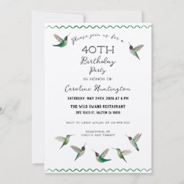Convites Hummingbirds Birthday Invitation