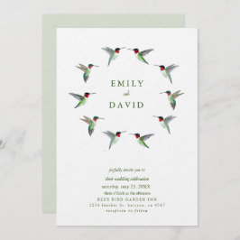 Convites Hummingbirds Wedding Invitation